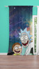 rick and morty in nebula 2 window Curtain