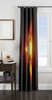 superman symbol red lighting effect window Curtain