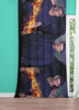 supernatural flames and guys window Curtain