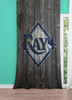 tampa bay rays wood logo window Curtain