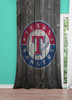 texas ranger wood logo window Curtain