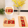 Michael jordan 23 Wood Toilet cover set up