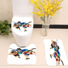 One Piece Cartoon Catched Toilet cover set up