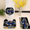 Stephen Curry grey blue gold Toilet cover set up