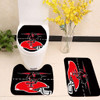 TEXAS TECH RED RAIDERS COLLEGE Toilet cover set up