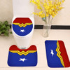 Wonderwoman Superhero Toilet cover set up