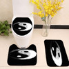 Yin Yang Black art Toilet cover set up