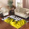 vaporwave yellow Living room carpet rugs