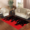 wolf artwork Living room carpet rugs