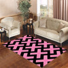 x wallpaper pink Living room carpet rugs