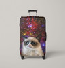 Galaxy Grumpy Cat Luggage Cover