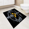 Zelda Black Gold Triforce bath rugs