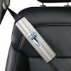 tesla motors brushed metal logo Car seat belt cover