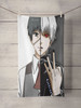 tokyo ghoul cartoon ken kaneki two faces Custom Towel