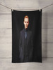 tom hiddleston black suit Custom Towel