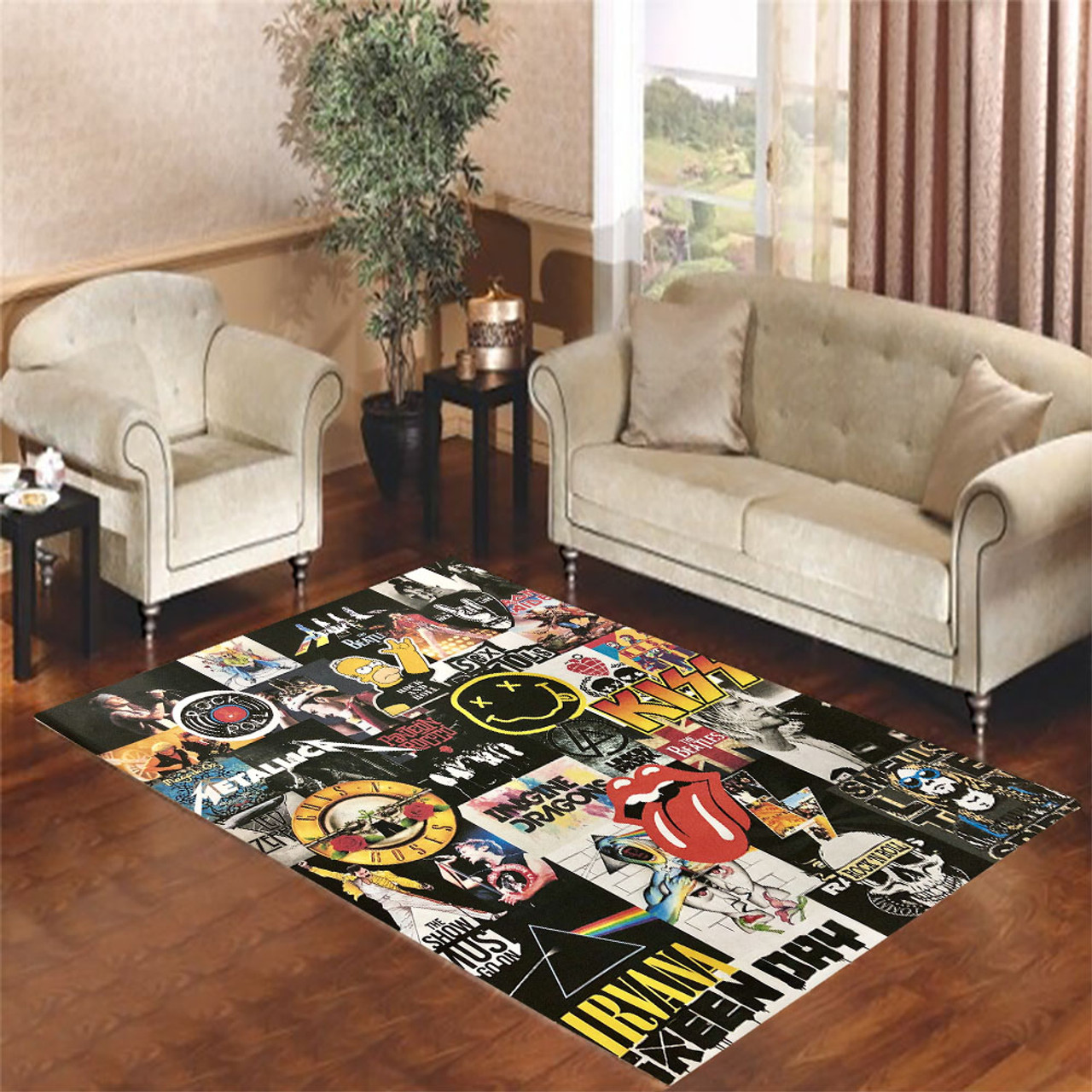 fondos de pantalla de bandas de rock Living room carpet rugs - Coverszy
