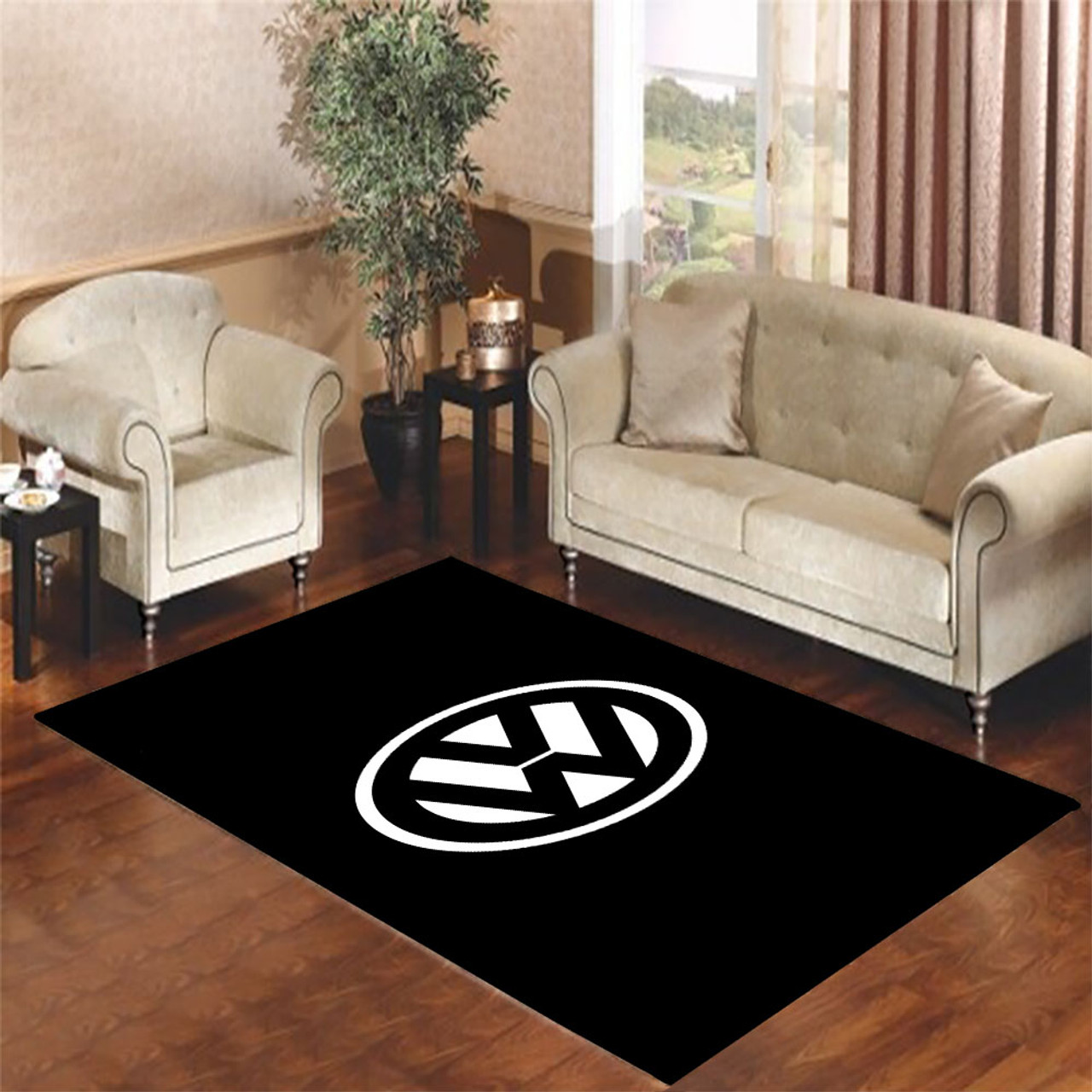 vw logo mat