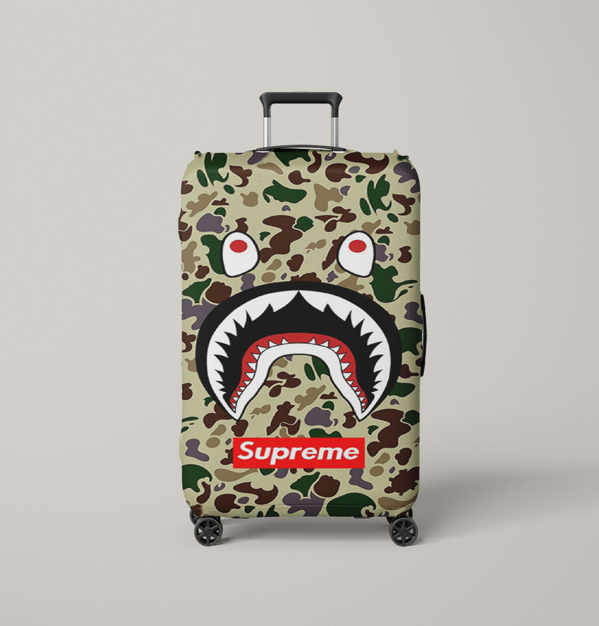 SHARK CAMO BATHING APE SUPREME Luggage Cover - Coverszy