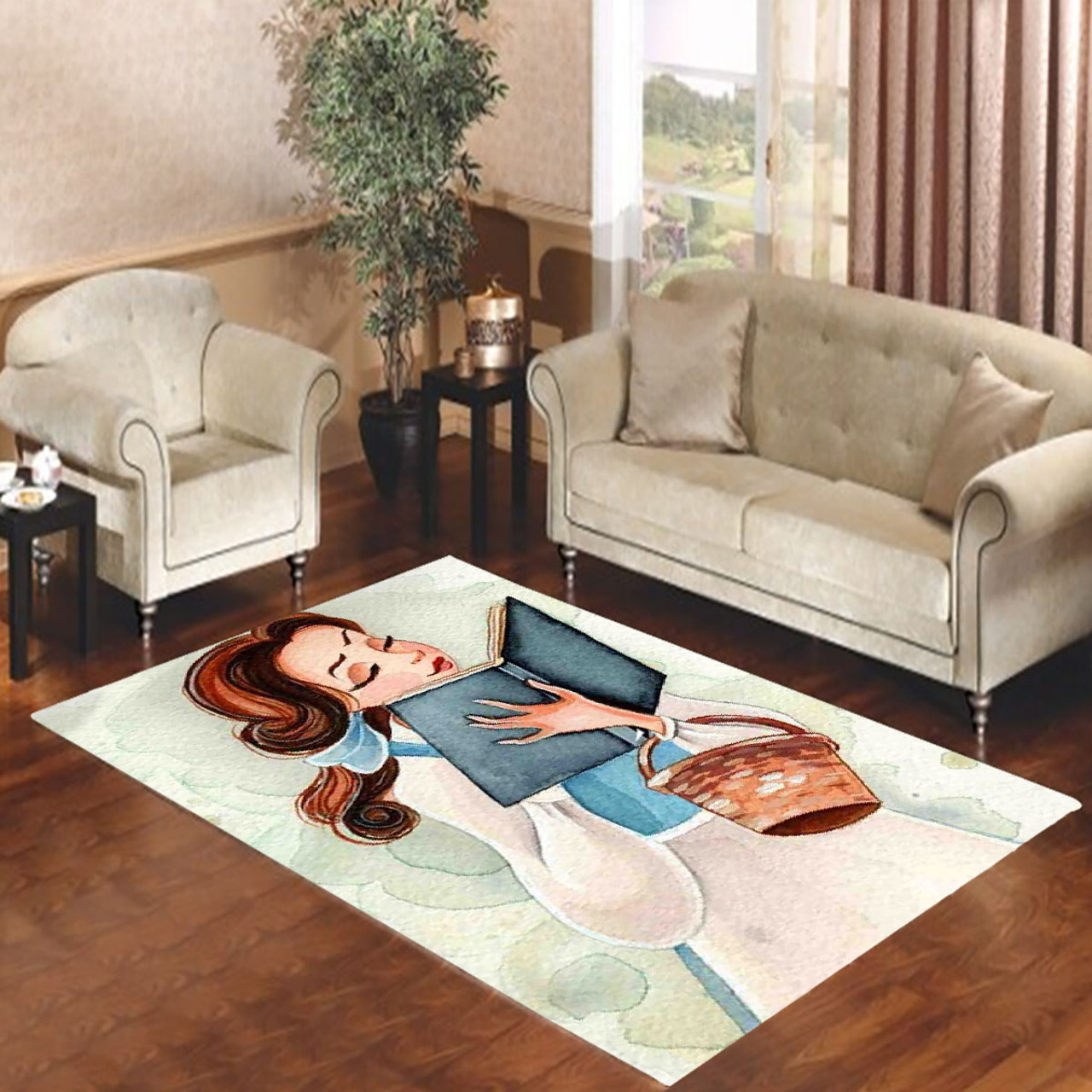 Princess Rugs Living Room Home Decoration Beauty And The Beast