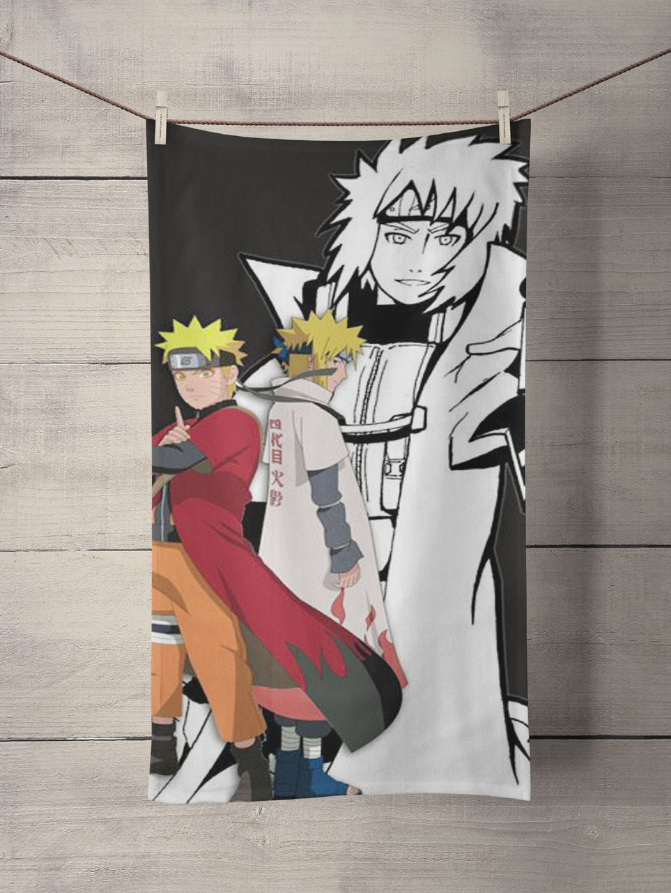 4th Hokage Naruto And Minato Custom Towel Coverszy