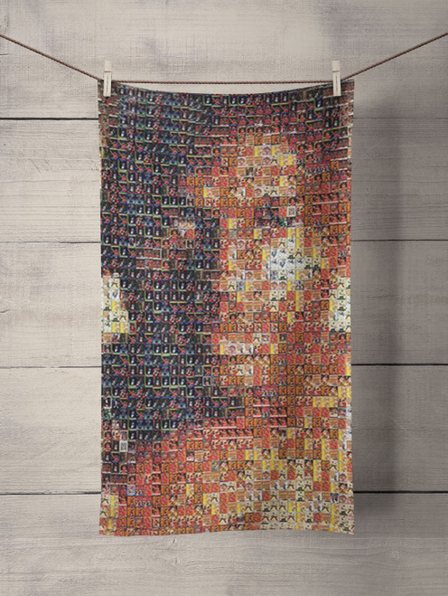 MICHAEL JORDAN CARD MOSAIC 1 Custom Towel