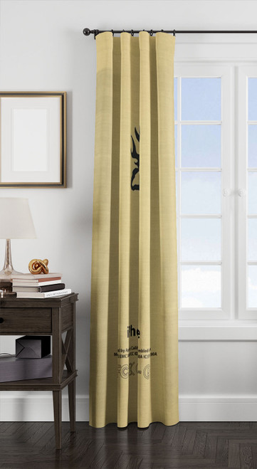 Browning deer gold window Curtain