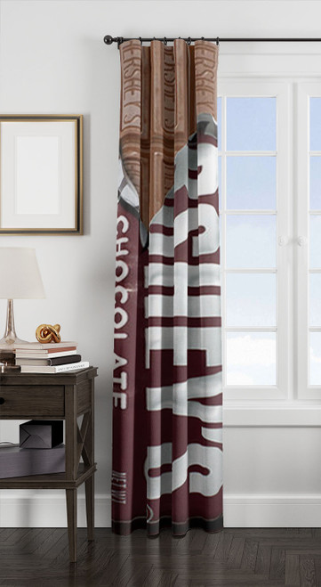 Hershey Chocolate Candy Bar window Curtain