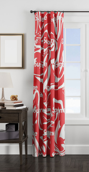 supreme abstract window Curtain