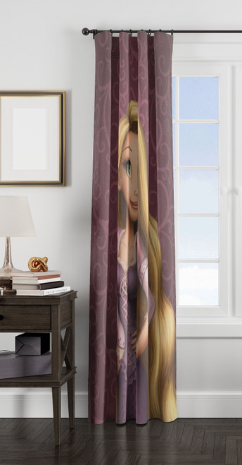 tangled purple bkg window Curtain