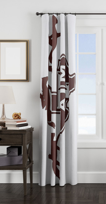 texas a m horse window Curtain