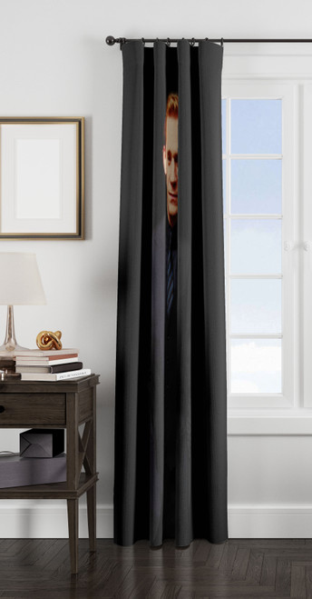 tom hiddleston black suit window Curtain