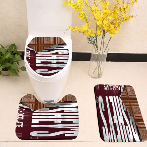 Hershey Chocolate Candy Bar Toilet cover set up