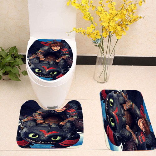 How To Train Your Dragon 3 Toilet cover set up