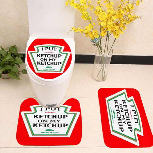 I Put Ketchup on My Ketchup Heinz Toilet cover set up