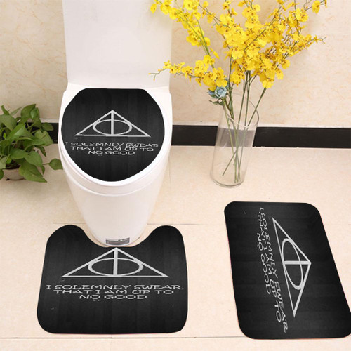 I Solemnly Swear That I Am Harry Potter Toilet cover set up