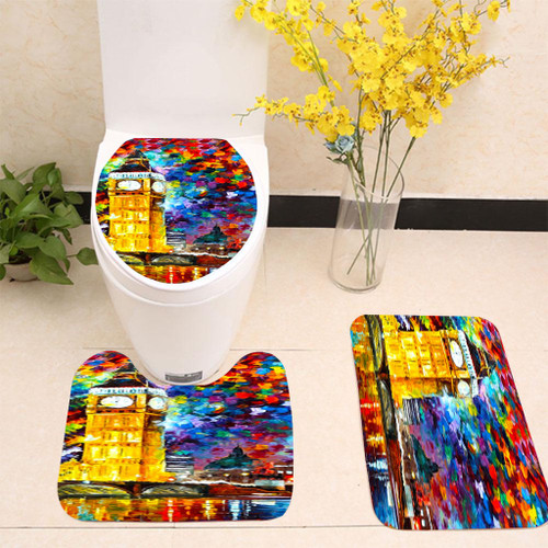 Leonid Afremov Big Ben London Toilet cover set up