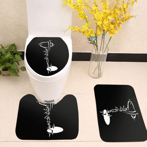 Lexa Tattoo The 100 Black Toilet cover set up