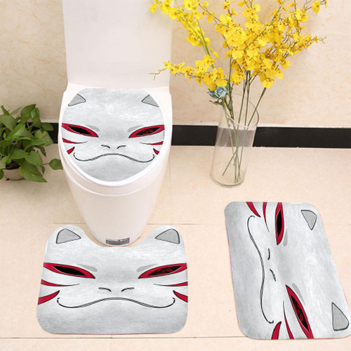 Naruto Kakashi Hatake Anbu Mask Toilet cover set up