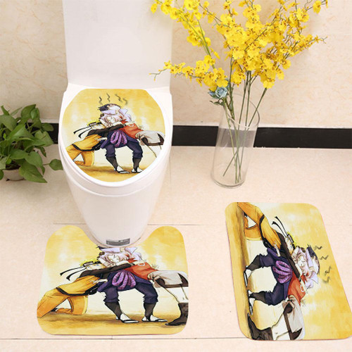 NARUTO SAKURA HUGE SASUKE VERY STRONG Toilet cover set up