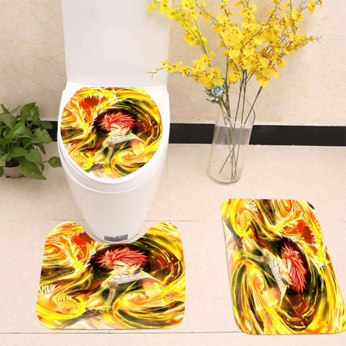 Natsu Dragneel Fairy Tail Toilet cover set up