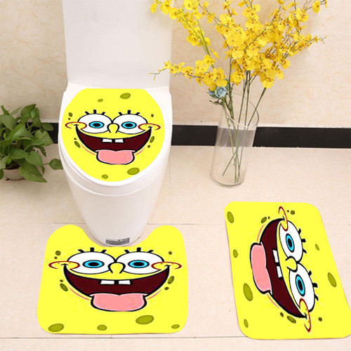 Spongebob Squarepants Faces Part2 Toilet cover set up