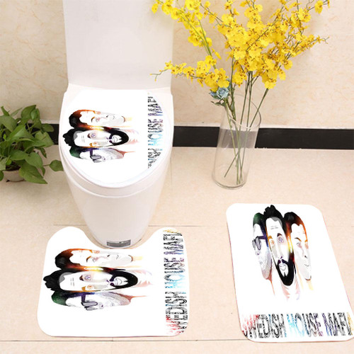 Swedish House Mafia Face Toilet cover set up
