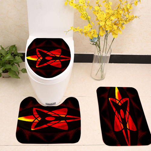 Uchiha Sasuke Mangekyou Sharingan Toilet cover set up