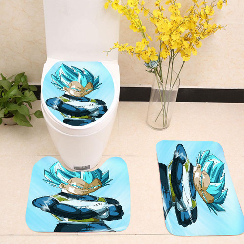 Vegeta Dragons Ballz Toilet cover set up