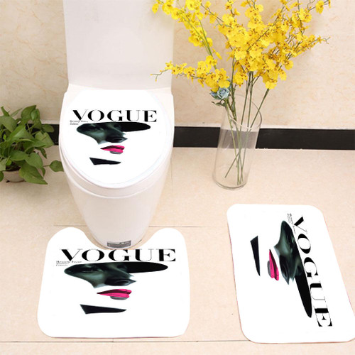 Vogue Beauty Issue Toilet cover set up