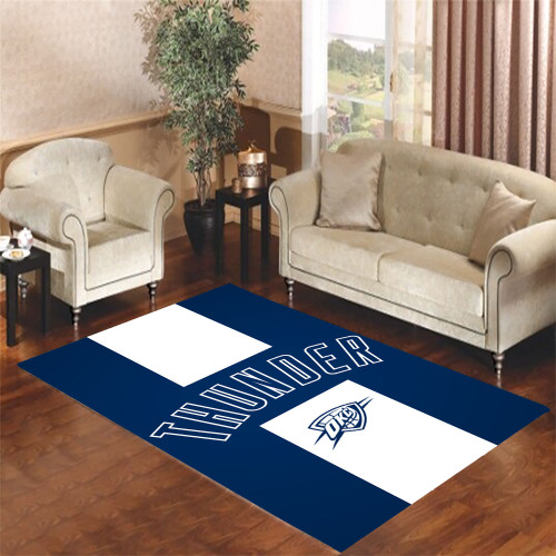 oklahoma city thunder Living room carpet rugs