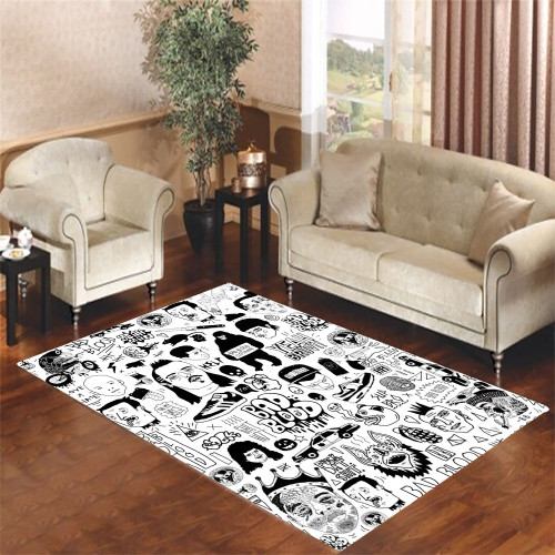 tato flash art Living room carpet rugs