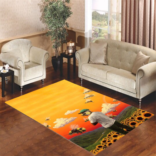 tyler the creator flower boy Living room carpet rugs