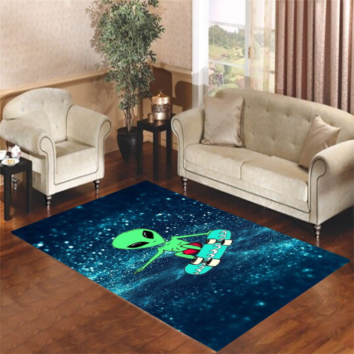 ufo galaxy Living room carpet rugs