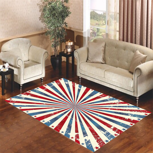 vintage stars and stripes Living room carpet rugs
